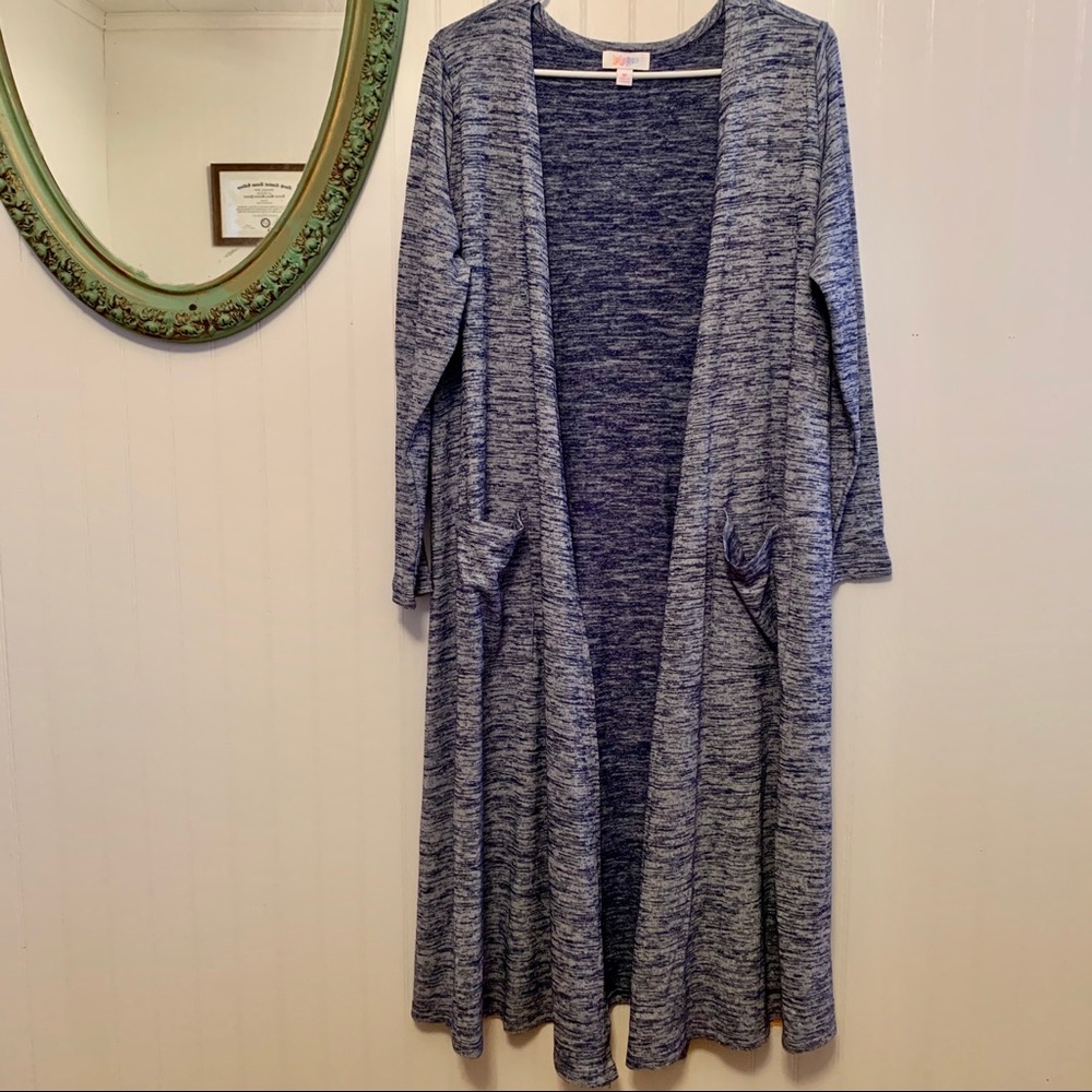 NWOT Blue & White LuLaRoe Sarah Cardigan